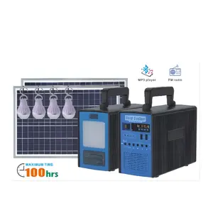 Build In 160Wh LiFePO4 Power Bank 60W Output Portable Solar Energy Lighting System For Home