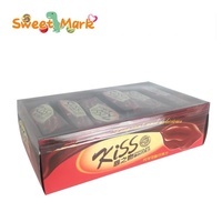 Barras de chocolate de San Valentín, galletas de chocolate en forma de beso, dulces