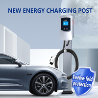 Estación de Carga para Vehículos Eléctricos Silver U de 7 kW, 220 V, 32 A para Uso Público, Montaje en Pared, GB/T