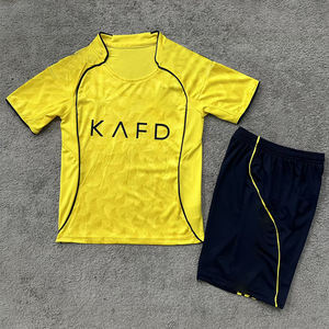 24-25 बच्चों की फुटबॉल टीम जर्सी मुद्रित पैटर्न और लड़कों के लिए कढ़ाई वर्दी सेट - Product Image 1