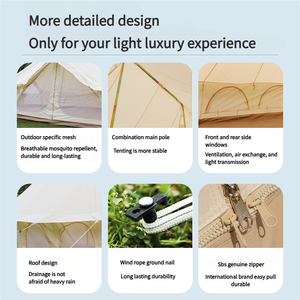 Precio de fábrica <span class=keywords><strong>Tipi</strong></span> Tent Event, Large Tente Glamping con protección solar Anti-mosquito impermeable <span class=keywords><strong>para</strong></span> Festival Event Camping - Product Image 2