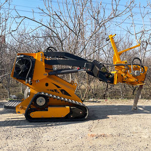 Derette Mini Skid Stuur Drt450 Groothandelsprijs Met Trillingsploegbevestiging Compacte Crawler Type Lader - Product Image 4