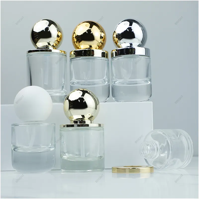 Biologisch abbaubare leere nachfüllbare Glas pumpen flasche Ideal für Lotion Cream Travel Kleiner Behälter 30ml 50ml Körper lotion flasche