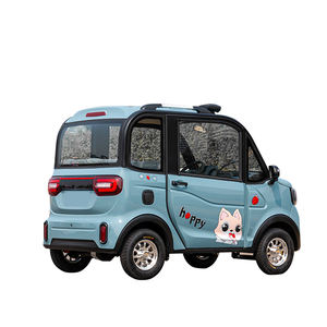 Mini voiture électrique vintage 4 places pour adultes, batterie au lithium légère, sièges en cuir, toit métallique, caméra arrière, Chine - Product Image 4