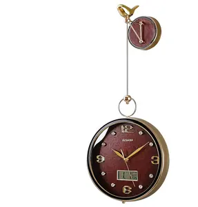 Hot sale perpetual calendar clock modern home decoration detachable wall clock