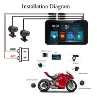 Model Dashcam Motor Terlaris Motoway M6 Apple Wireless CarPlay Android Auto Tahan Air Dari Henan