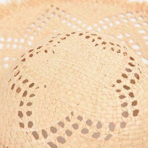 Female Hand Woven Hollow Raffia Straw <b>Hats</b> Summer Women Large Brim Dome Sunshade Beach Straw <b>Hat</b> - Product Image 5