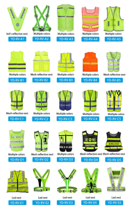 سترة أمان عالية الدقة معتمدة من ANSI/EN ISO سترة عمل عاكسة شبكية لأمن المرور - Product Image 6