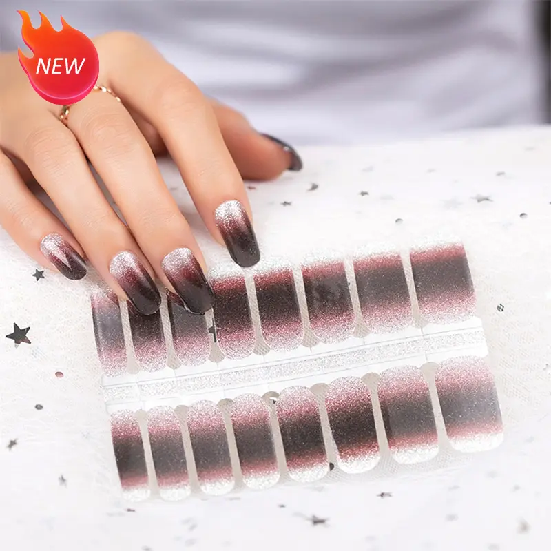 Bán Buôn Trung Quốc Gel Nail Stickers Nhà Cung Cấp OEM Nhãn Hiệu Riêng Màu Sắc Nails Polish Sản Phẩm