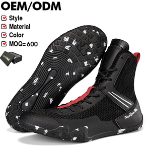 工厂定制 OEM 便宜的定制高品质透气防滑轻便拳击鞋，适合摔跤 - Product Image 1