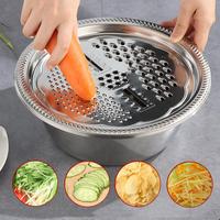 Multifunctionele 3 Stuks Set Mini Raspen Voor Keuken Met Filterdikte Food Grasp Bassin Groentesnijder