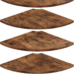 <span class=keywords><strong>Étagère</strong></span>s murales flottantes incurvées de 12 pouces en gros, fabriquées en usine, disponibles en plusieurs couleurs, <span class=keywords><strong>étagère</strong></span>s murales en bois avec trous pour câbles - Product Image 1