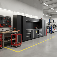 Chariot d'atelier professionnel pour outils automobiles, robuste, en acier, avec roulettes pivotantes, personnalisable OEM/OBM pour mécaniciens