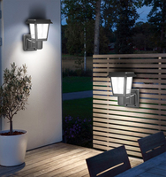 La conception moderne IP65 imperméabilisent la lumière de jardin rechargeable solaire de lampe de mur pour l'usage extérieur