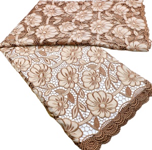 Supoo 2023 top-end tessuto da ricamo solubile in acqua cavo africano <span class=keywords><strong>pizzo</strong></span> Chiffon tessuto di <span class=keywords><strong>pizzo</strong></span> Guipure Top modelli di abiti da sposa - Product Image 1