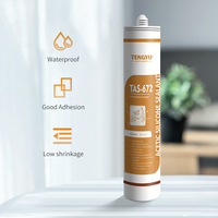 300ml Clair GP Acétique Silicone Mastic Construction Résistance Aux Intempéries Blanc Transparent Étanche Calfeutrage Apparence Passée