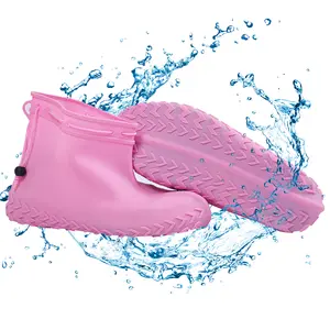 Épaissie Watroof Sécurité Cheville Chaussettes Antidérapant Silicone Pluie De Protection En Plein Air Pliant Extra Silicone Pluvieux Chaussure Botte Couvre