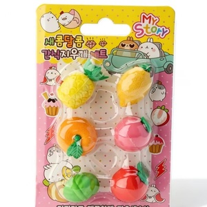 Gommes fantaisie en caoutchouc 3D en forme de fruits colorés, parfumées, mini, prix de gros, cadeaux de papeterie, remplisseurs de chaussettes pour enfants - Product Image 5