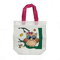 Sac fourre-tout en tissu non tissé pour enfants, idéal pour le bricolage, la peinture, le coloriage et le graffiti, sac de courses pour stand de marché