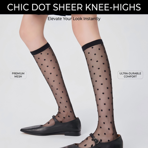 Bas cuissardes sexy à pois en nylon transparent, chaussettes longues au-dessus du genou, bas <span class=keywords><strong>de</strong></span> soie, lingerie féminine, fournisseur en gros - Product Image 2
