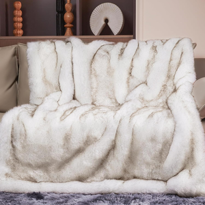 Fabricant Direct Europe – Couverture Polaire en Fausse Fourrure de Renard Non Tissée 100% Polyester Épaissie Unie Toutes Saisons Chaude Anti-Acariens - Product Image 5
