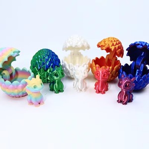Proveedores de Moda, Venta al por Mayor de Huevos de Dragón en Miniatura Impresos en 3D, Juguete Chino para Niños, Unisex, Servicio OEM Personalizado 1/12 - Product Image 1
