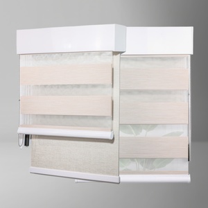 Tende a Rullo Intelligenti Doppie Giorno e <span class=keywords><strong>Notte</strong></span>, Oscuranti e Trasparenti, a Doppio Strato per Finestre da Ufficio - Product Image 1