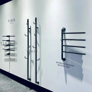 Dọc điện Rack khăn với xoay Hooks cho áo choàng tắm treo tường 304 thép không gỉ nóng phong cách nước nóng ấm giá - Product Image 1