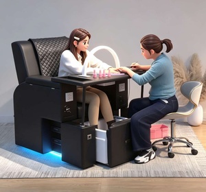 Nouveauté : équipement de salon, fauteuil de pédicure multifonctionnel, fauteuil de massage électrique moderne avec ensemble de manucure - Product Image 2