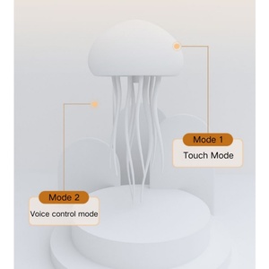 Lampe LED Méduse à Couleurs Changeantes, Rechargeable USB, Veilleuse LED Suspendable RGB, Petite Lampe de Salon Moderne en ABS, Commande Vocale 10000 - Product Image 5