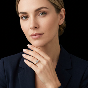 Anillo de Compromiso de Diamante con Corte Brillante Platino, Certificado IGI, Anillo de Boda Clásico de Lujo en Oro para Mujer, Regalo para Fiesta - Product Image 1