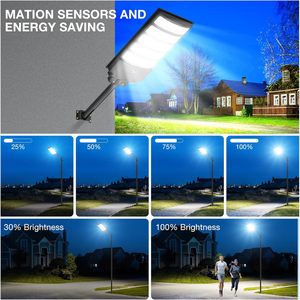 ไฟถนน LED SMD 5730 ความสว่างสูง 800 ชิ้น  แบบรวมทุกอย่างไว้ในหนึ่งเดียว  วัสดุ ABS  กันน้ำ IP65  ใช้พลังงานแสงอาทิตย์  แสงสีขาว 6000K เหมือนแสงกลางวัน - Product Image 3