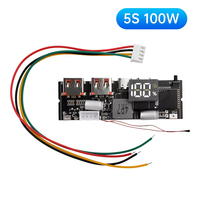 QC3.0 PD2.0 LED 4 ports USB 3S 4S 5S 65W 100W Micro/Type-C USB Mobile Power Bank 18650 Module de charge Protection du circuit