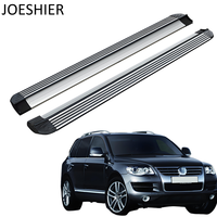 JOESHIER Marchepieds latéraux en alliage d'aluminium de haute qualité pour VW Touareg 2011-2015 SUV – Kit complet de protection décorative