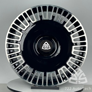 Jantes forgées monobloc 722auto noires et argentées à rayons maillons, 16-20 pouces, concaves profondes pour <span class=keywords><strong>Honda</strong></span> Civic, Nissan GT-R, Subaru - Product Image 2