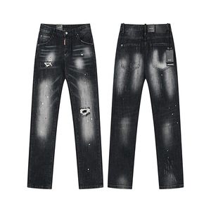 Jeans Casuales de Mezclilla para Hombre, de Corte Slim, Desgastados, con Parches, de Talle Medio, Estilo Italiano de Alta Calidad, Marca DSQUARED - Product Image 3