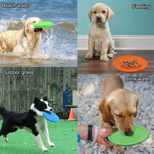 Jouet frisbee pour chien, écologique, en TPR, moderne, réaliste, souple, flottant, résistant aux morsures, pour animaux de compagnie - Product Image 3