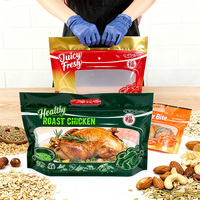 Sacs d'emballage pour poulet personnalisés, sacs en plastique pour l'emballage du poulet, sacs refermables pour poulet rôti