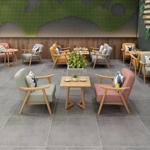 Offre Spéciale meubles de chaise de restauration rapide nordique moderne, banc de canapé de restaurant en cuir durable, café, utilisation d'hôtel de magasin gastronomique - Product Image 2