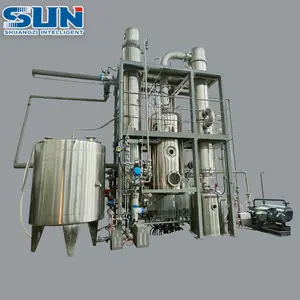 Factory Price Stainless Steel Vacuum Concentrator Single Effect Falling Film Evaporator With Good Quality