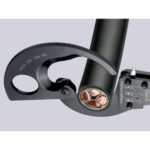 Knipex <b>ratchet</b> rack and pinion <b>cable</b> <b>cutter</b>, 250 mm - Product Image 2