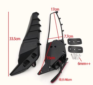<span class=keywords><strong>Espejos</strong></span> <span class=keywords><strong>retrovisores</strong></span> ajustables para motocicletas de carreras con luz, espejo de ala giratorio universal para motocicleta - Product Image 5