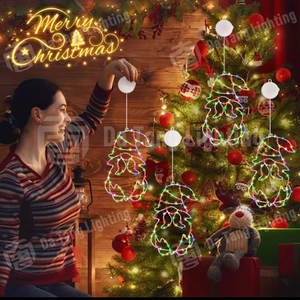 Luces decorativas navideñas LED de colores con clasificación IP65 para el hogar, patio y eventos. - Product Image 3