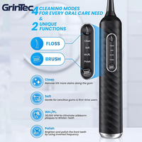 Brosse à dents électrique avec hydropulseur avec 4 modes hydropulseur portable pour voyage et maison