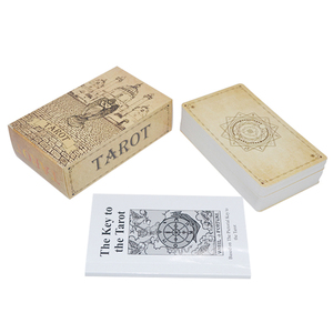 批发塔罗牌游戏卡定制印刷魔术师塔罗牌标志塔罗牌初学者 - Product Image 5