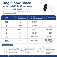 Attelle de coude pour chien en néoprène, compresse chaude et froide, tissu intérieur respirant pour soulager les douleurs articulaires et les blessures, logo personnalisé disponible