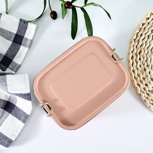 Boîte à lunch bento carrée en acier inoxydable personnalisée de 800 ml à 1500 ml, chauffable, sans BPA, récipient alimentaire multifonctionnel pour enfants et adultes - Product Image 2