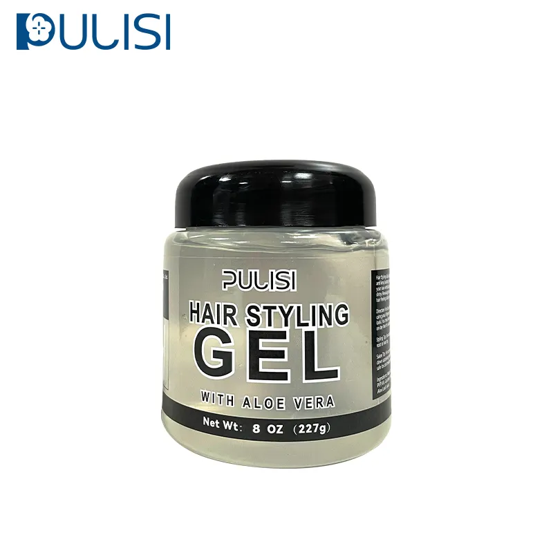 Private Label 340G Eco Styler Haar Voedsel Voor Krullend Haar Zwarte Vrouwen Gummy Aloë Vera Sterke Hold Mannen Haar styling Gel