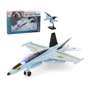 Moulé sous pression en alliage métal 3D Fighter <span class=keywords><strong>F18</strong></span> modèle son et lumière Pullback Aviation militaire Simulation avion modèle avions jouets - Product Image 1