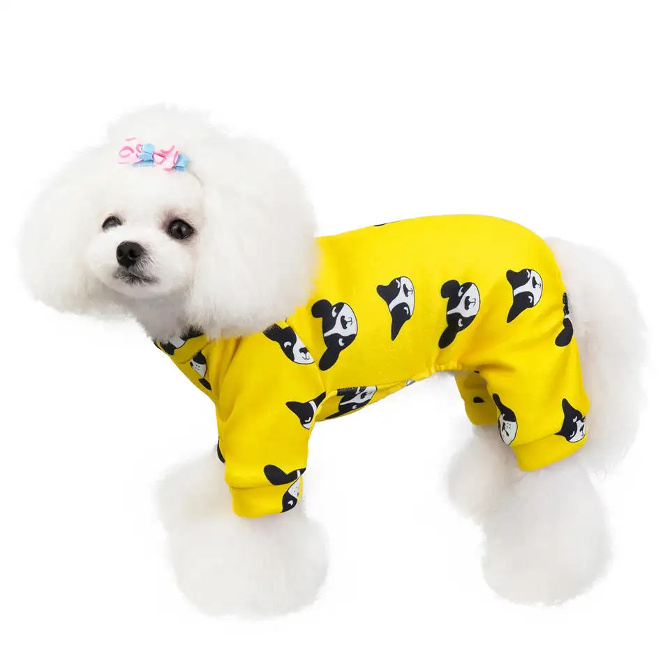 Winter Pajamas Smile face dogs cats Clothes wholesale dog clothing pajamas para mascoats